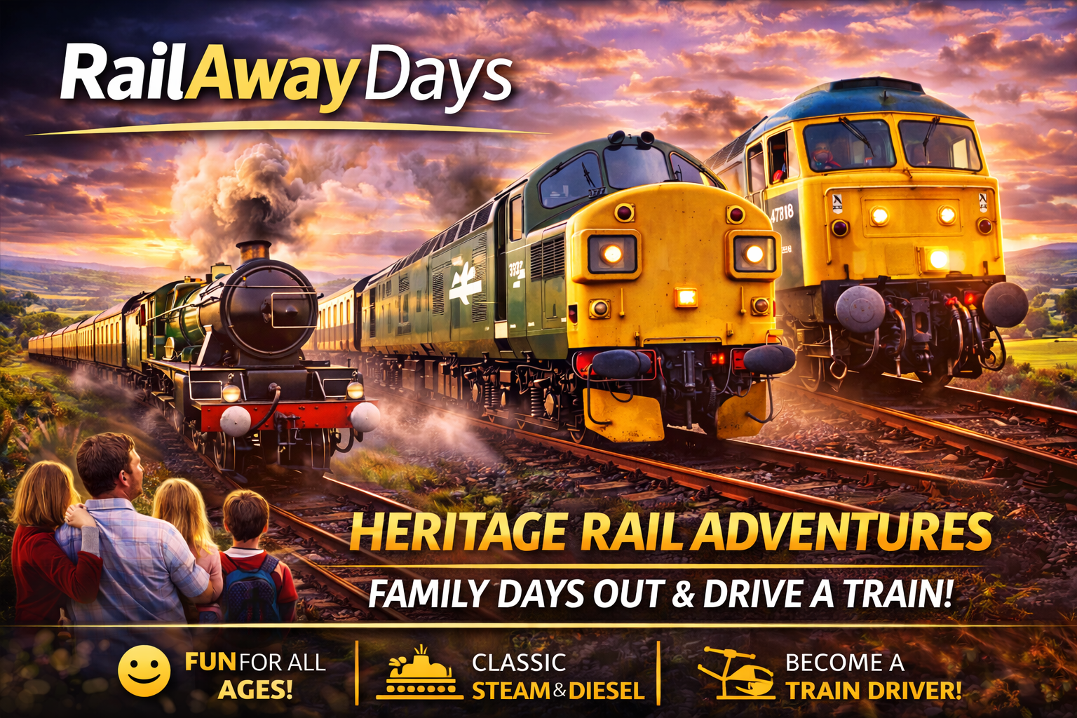 Rail Away Days - Heritage Rail Experiences